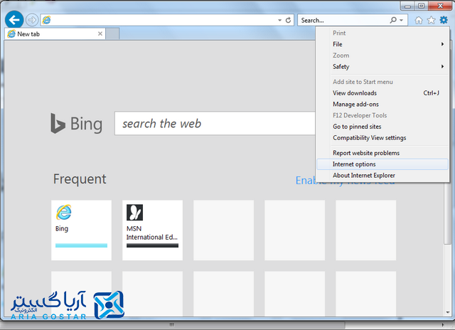 تنظیم مرورگر IE برای انتقال تصویر دوربین مدار بسته