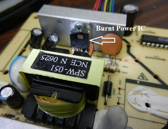 آداپتور سوخته